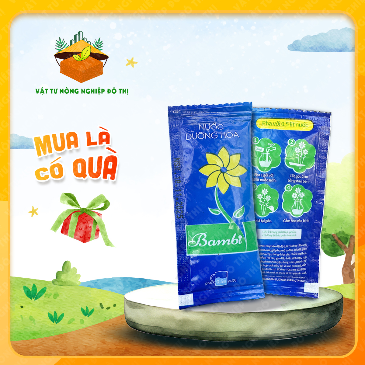 GÓI DƯỠNG HOA 5ML BAMBI HANA